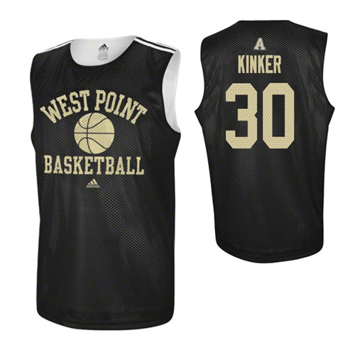 Army Black Knights #30 Ben Kinker College Basketball Practice Jersey Black