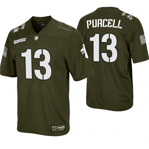 Army Black Knights 13 Roman Purcell Rivalry Football Replica Jersey Green
