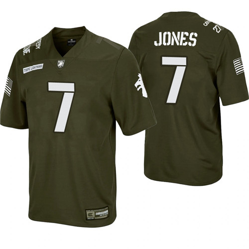 Army Black Knights 7 Jemel Jones Rivalry Football Replica Jersey Green