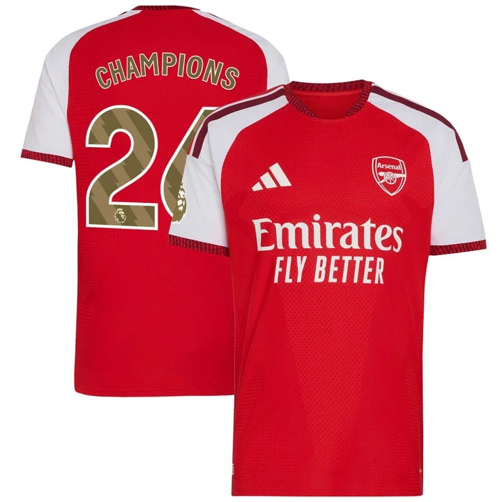 Arsenal FC 202627 Premier League Champions Patch Jersey#26 CHAMPIONS