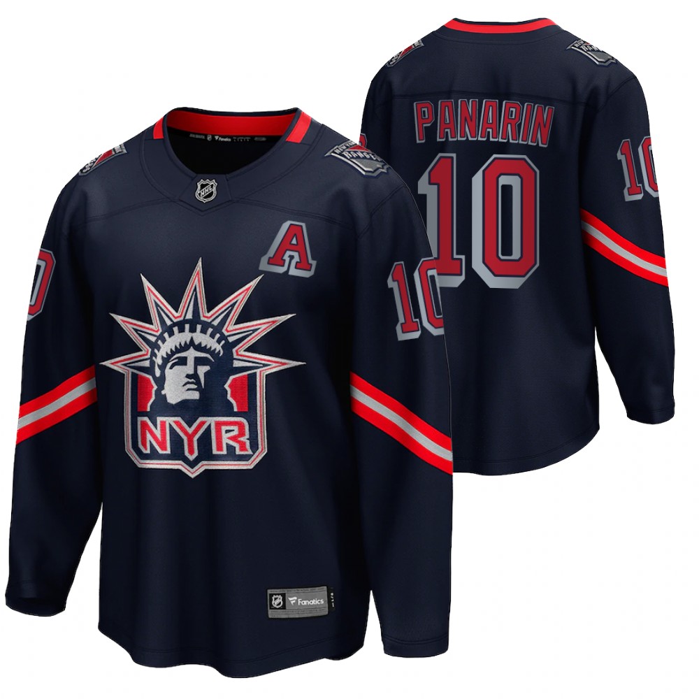 Artemi Panarin New York Rangers 2021 Special Edition Navy Men Jersey Reverse Retro