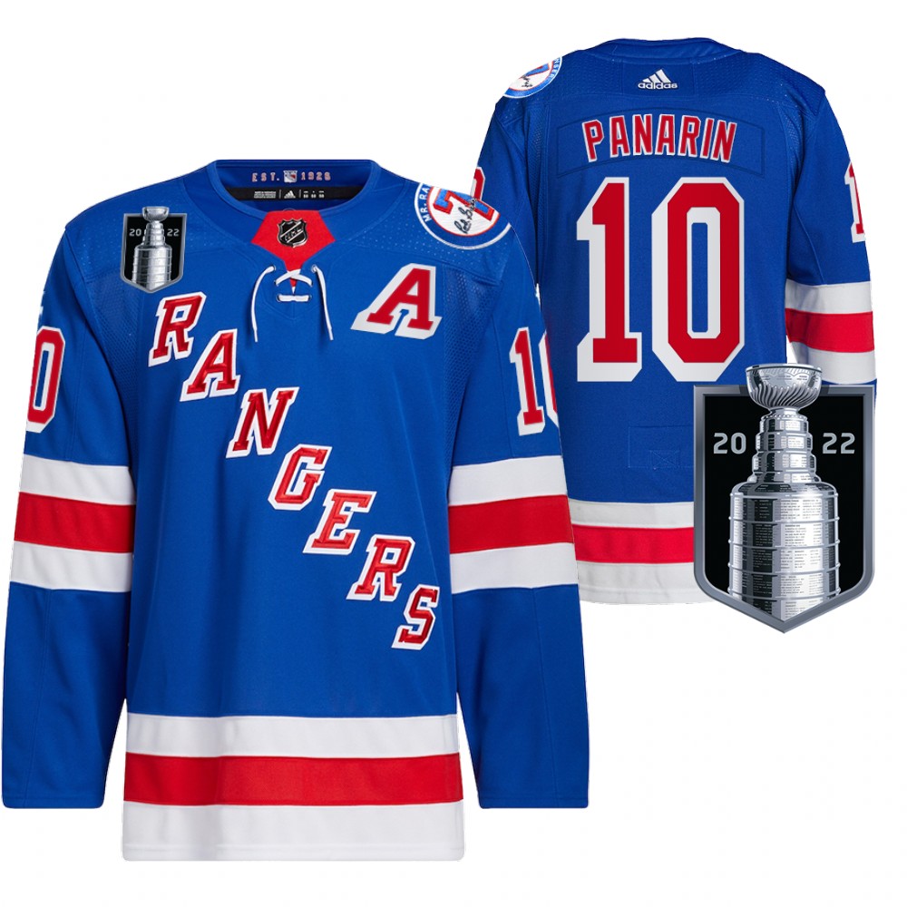 Artemi Panarin New York Rangers Royal 2022 Stanley Cup Playoffs Authentic Pro Jersey