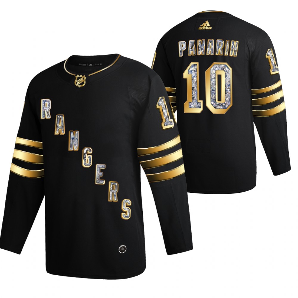 Artemi Panarin Rangers #10 Black Diamond Edition 2022 Stanley Cup Playoffs Jersey