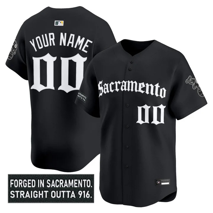 Athletics 'Sacramento Gothic Edition' Vapor Premier Limited Custom Jersey