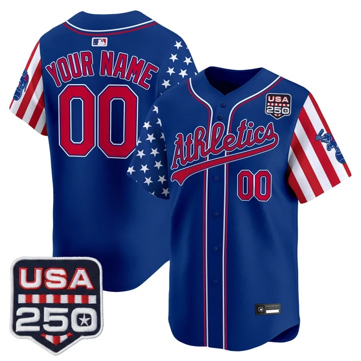 Athletics America 250 Edition Vapor Premier Limited Custom Jersey ROYAL