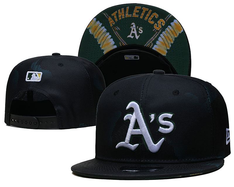 Athletics Snapback Black Hat --YD