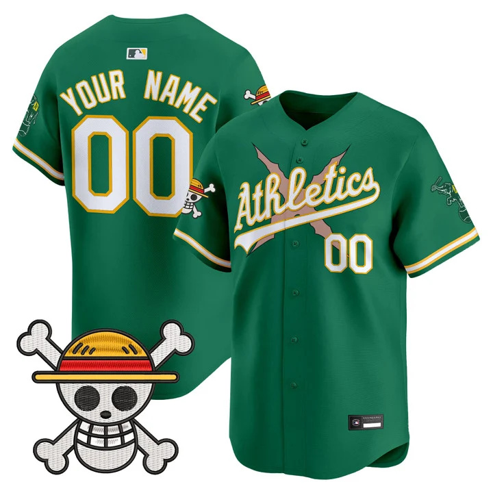 Athletics x One Piece Vapor Premier Limited Custom Jersey GREEN