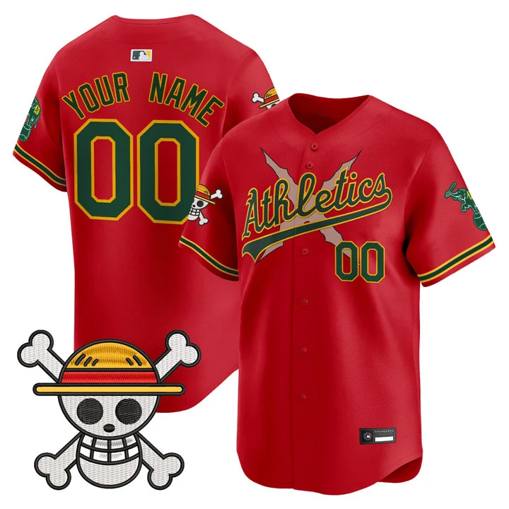 Athletics x One Piece Vapor Premier Limited Custom Jersey RED