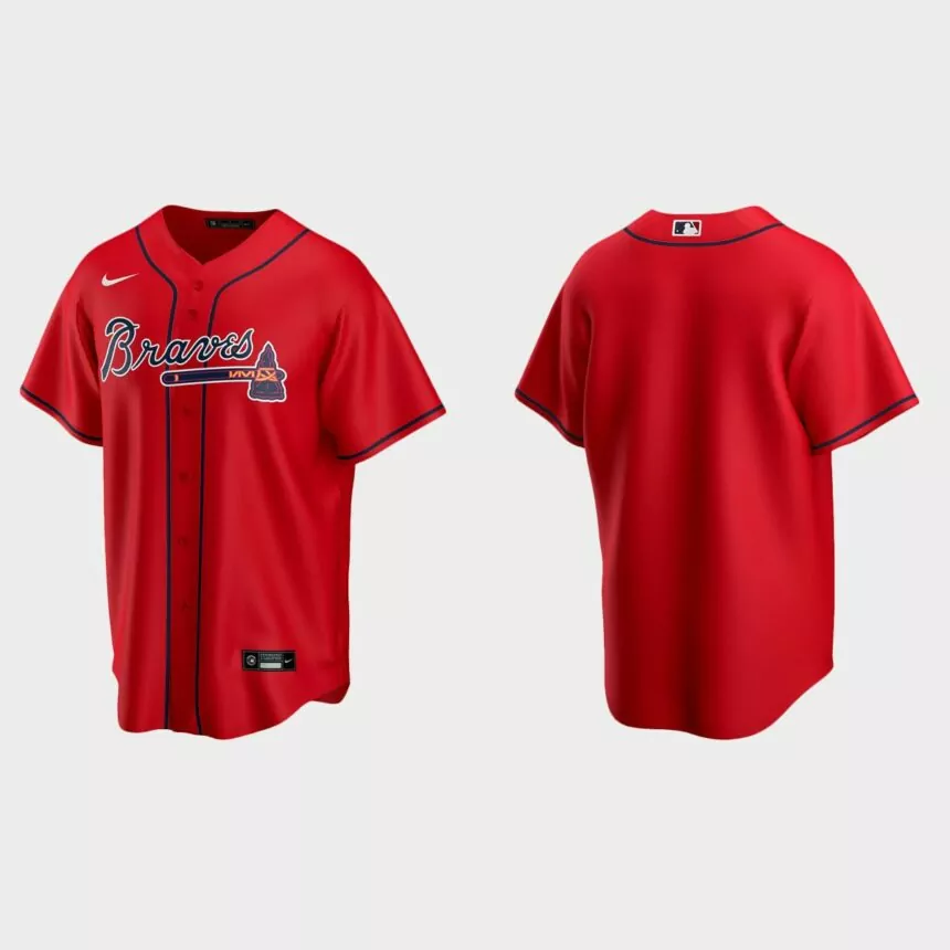 Atlanta Braves # Red 2020 Replica Alternate Jersey