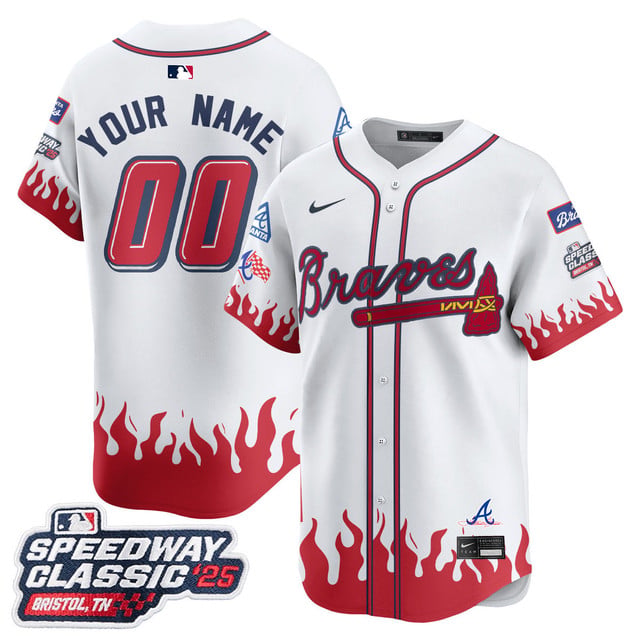 Atlanta Braves 2025 Speedway Classic Limited Custom Jersey V2 swhite