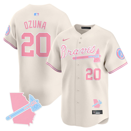 Atlanta Braves Bubblegum Pink Vapor Premier Limited baseball  Jersey – All Stitched Cream