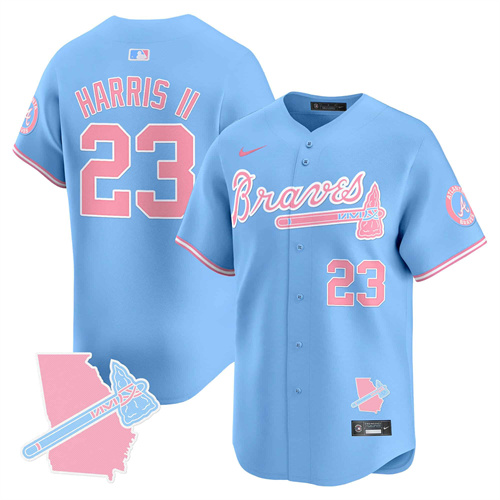 Atlanta Braves Bubblegum Pink Vapor Premier Limited baseball  Jersey – All Stitched Light Blue