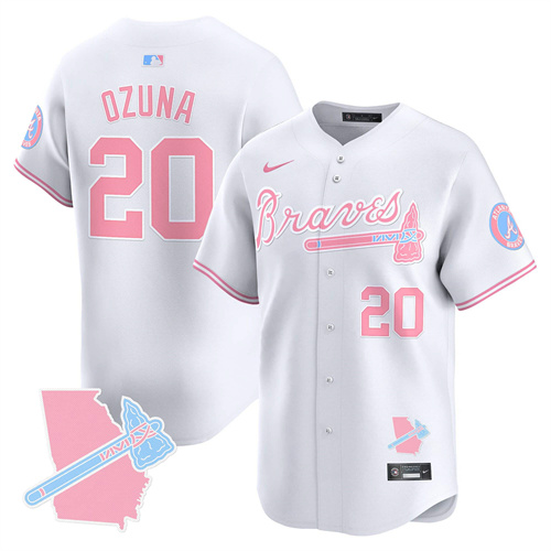 Atlanta Braves Bubblegum Pink Vapor Premier Limited baseball  Jersey – All Stitched White Blank Marcell Ozuna  #20