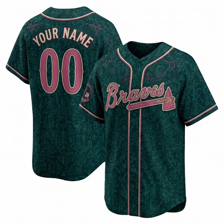 Atlanta Braves Custom Jersey green