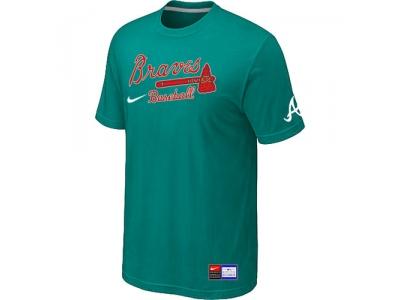 Atlanta Braves Green NEW Short Sleeve Practice T-Shirt