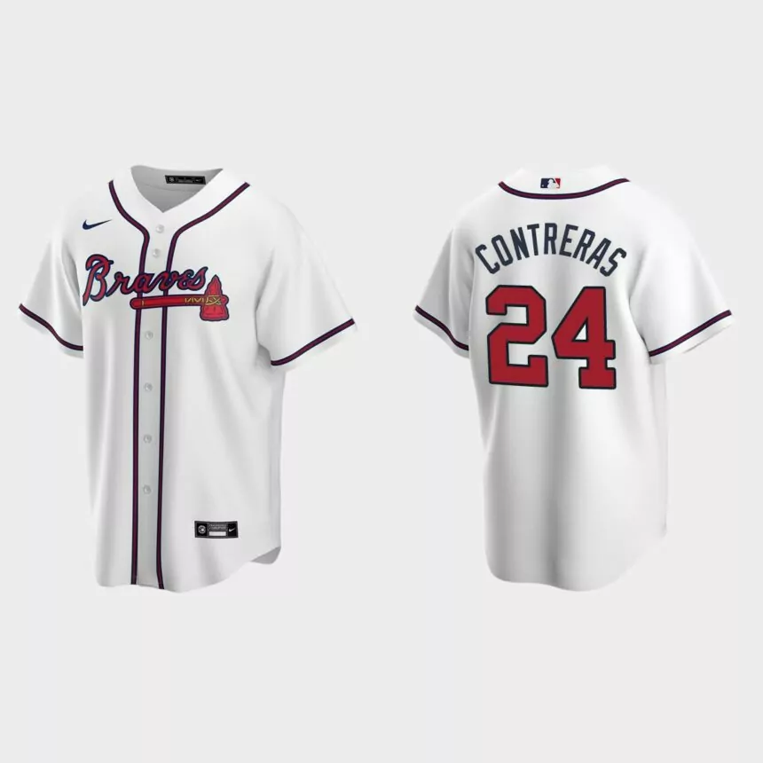 Atlanta Braves William Contreras Replica Home Jersey – White