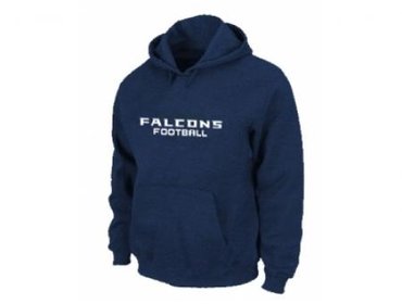 Atlanta Falcons Authentic font Pullover Hoodie D.Blue