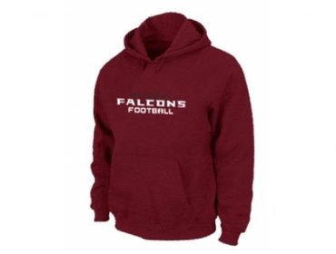 Atlanta Falcons Authentic font Pullover Hoodie Red