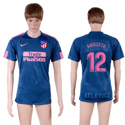 Atletico Madrid #12 Augusto Sec Away Soccer Club Jersey