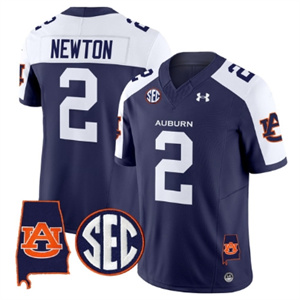 Auburn Tigers 2024 Alabama Patch Vapor Limited Football  Jersey - All Stitched  NAVY ALTERNATE #2 CAM NEWTON