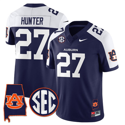 Auburn Tigers Alabama Patch Vapor Limited Jersey #27 Jarquez Hunter