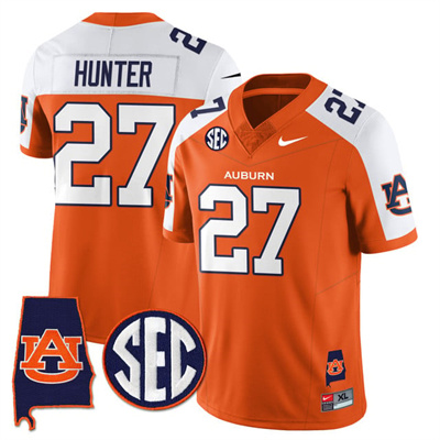 Auburn Tigers Alabama Patch Vapor Limited Jersey alternate #27 Jarquez Hunter