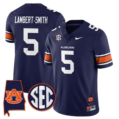 Auburn Tigers Alabama Patch Vapor Limited Jersey navy #5 Lambert Smith
