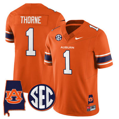 Auburn Tigers Alabama Patch Vapor Limited Jersey orange #1 Payton Thorne