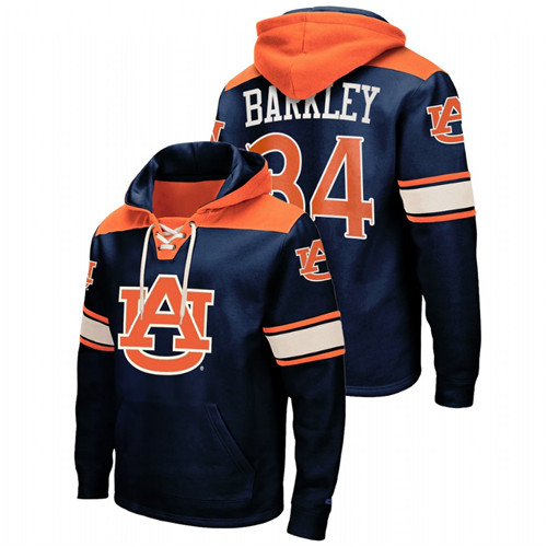 Auburn Tigers Charles Barkley Navy College Basketball Men Lace-up Hoodie