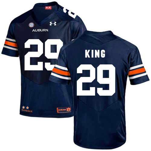 Auburn Tigers Navy Brandon King Football Player Performance Jersey