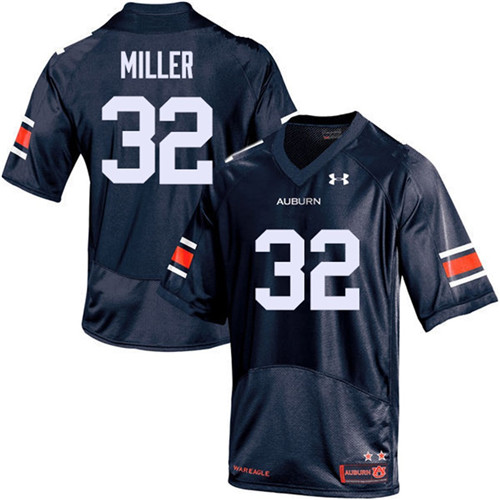 Auburn Tigers Navy Malik Miller College Football Jersey