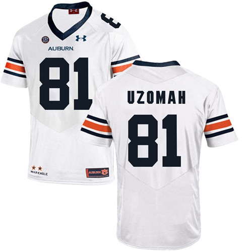 Auburn Tigers White C.J. Uzomah Football Player Performance Jersey