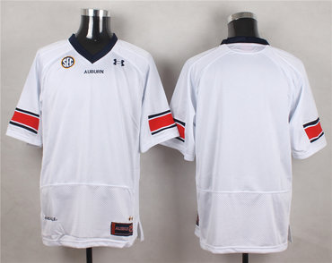 Auburn Tigers White Customized College Jersey
