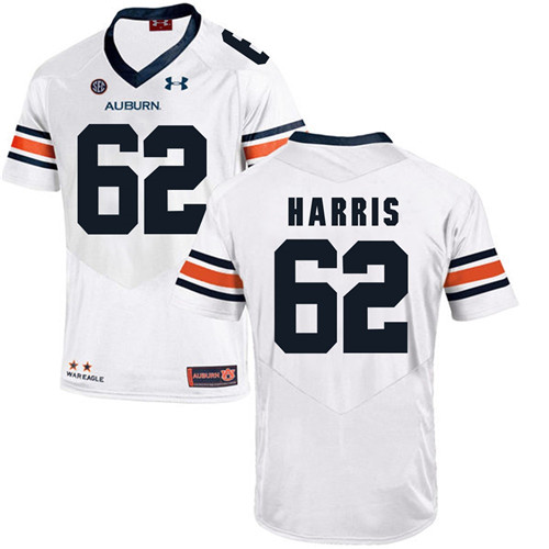 Auburn Tigers White Josh Harris Football Player Performance Jersey