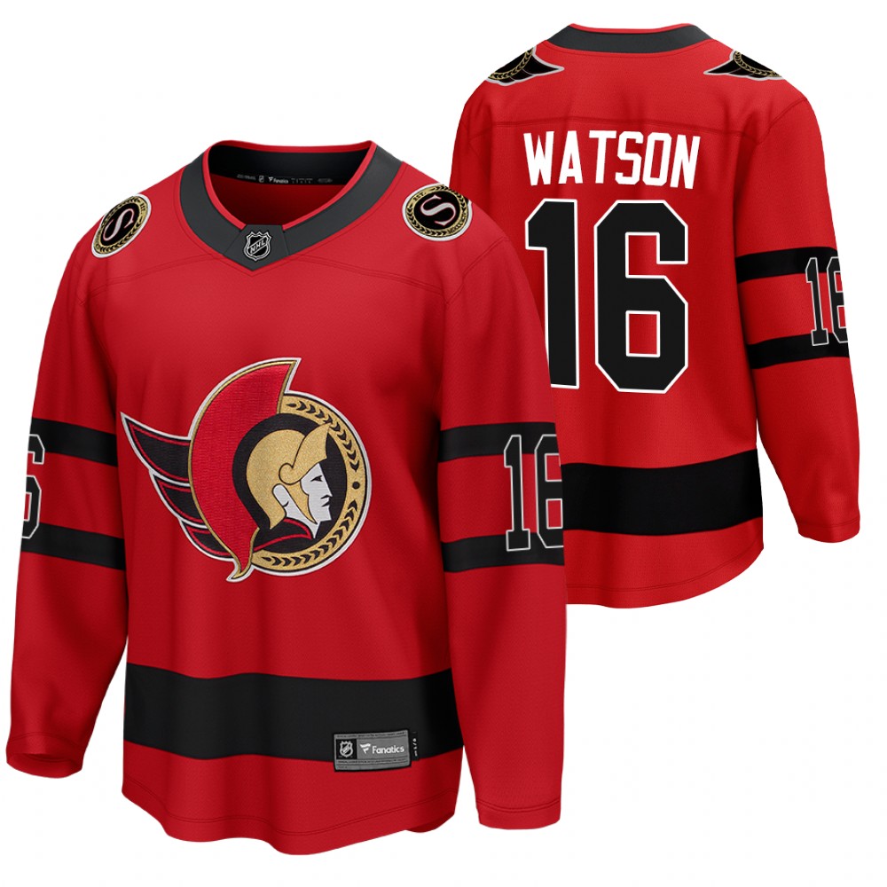 Austin Watson Ottawa Senators 2021 Reverse Retro Red Jersey Special Edition Stitched