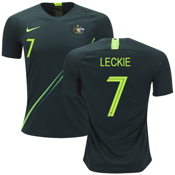 Australia #7 Leckie Away Soccer Country Jersey