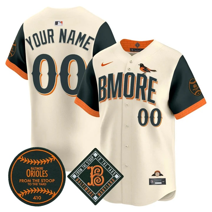BALTIMORE ORIOLES 2026 VAPOR PREMIER LIMITED CUSTOM JERSEY CITY CONNECT