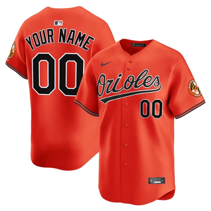 BALTIMORE ORIOLES 2026 VAPOR PREMIER LIMITED CUSTOM JERSEY ORANGE
