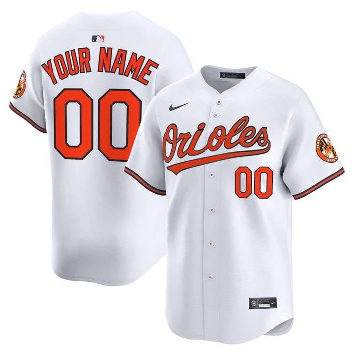 BALTIMORE ORIOLES 2026 VAPOR PREMIER LIMITED CUSTOM JERSEY WHITE