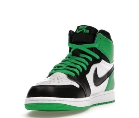 BLACK GREEN AIR JORDAN 1