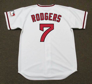 BUCK RODGERS California Angels 1969 Majestic Cooperstown Home Baseball Jersey