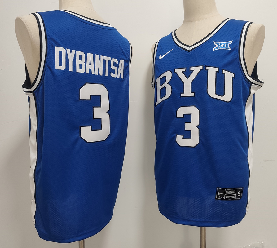 BYU Cougars 篮球 #3 AJ Dybantsa blue