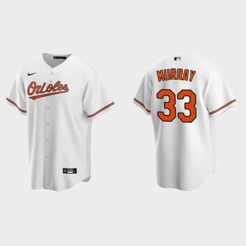 Baltimore Orioles #33 Eddie Murray Nike Replica Home Jersey – White