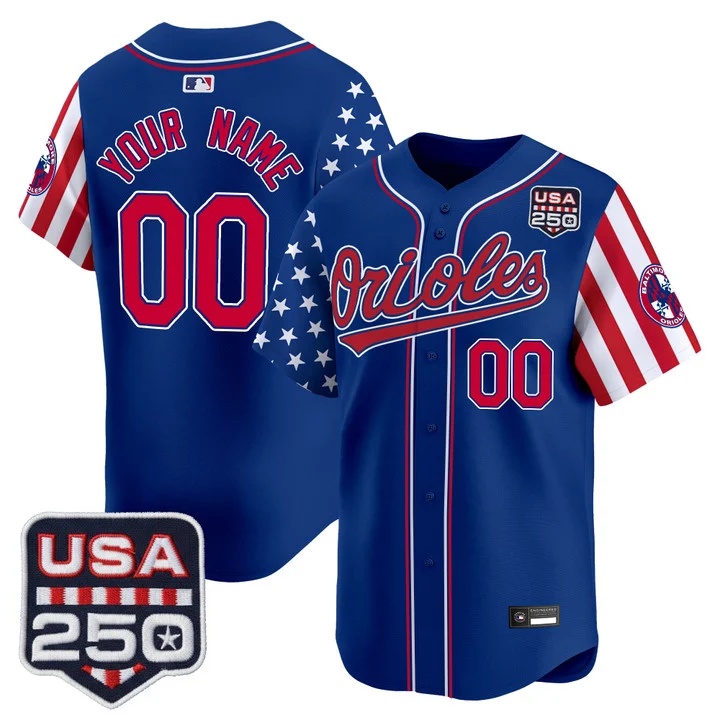 Baltimore Orioles America 250 Edition Vapor Premier Limited Custom Jersey ROYAL