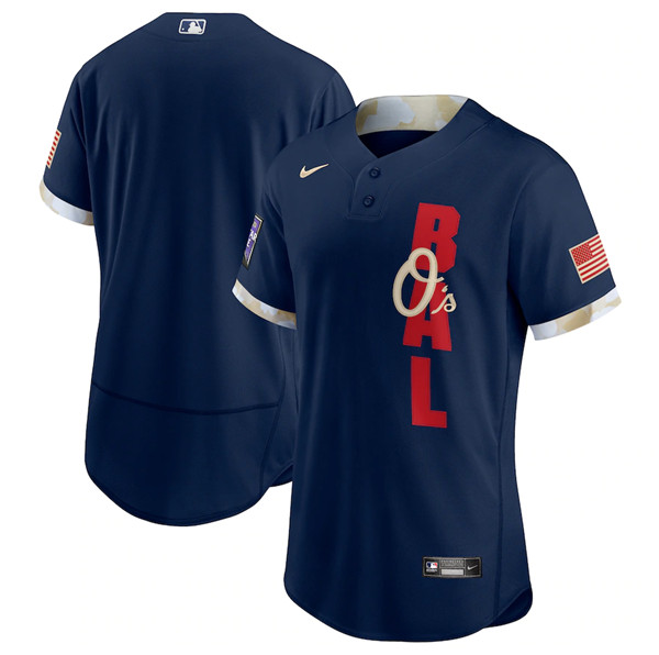 Baltimore Orioles Blank 2021 Navy All-Star Flex Base Stitched MLB Jersey
