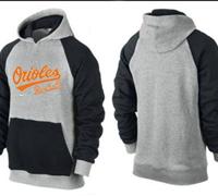 Baltimore Orioles Pullover Hoodie Grey & Black
