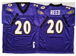 Baltimore Ravens #20 Ed Reed 2004 Throwback Purple Jersey