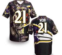 Baltimore Ravens #21 Webb Men's Stitched NFL Elite Fanatical Version Jersey (6)