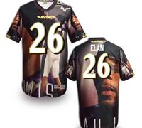Baltimore Ravens #26 Elan Men's Stitched NFL Elite Fanatical Version Jersey (4)