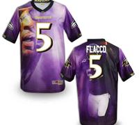 Baltimore Ravens #5 Flaccd Mens Stitched NFL Elite Fanatical Version Jersey (5)
